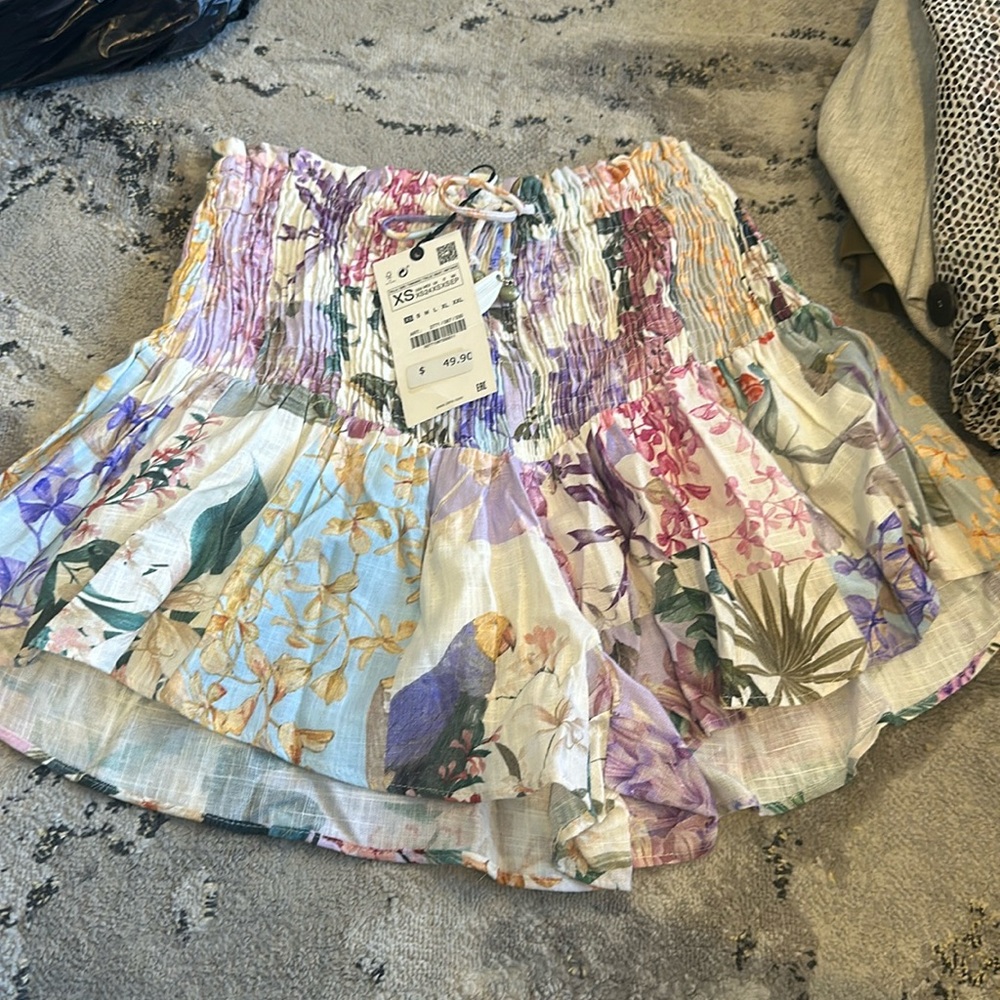 Zara floral shorts XS